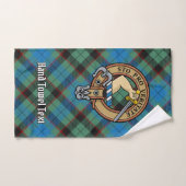 Clan Guthrie Crest sur Tartan (Serviette à main)