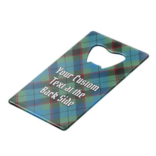 Clan Guthrie Crest sur Tartan (Dos Angle)