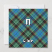 Clan Guthrie Tartan Kaart (Voorkant)