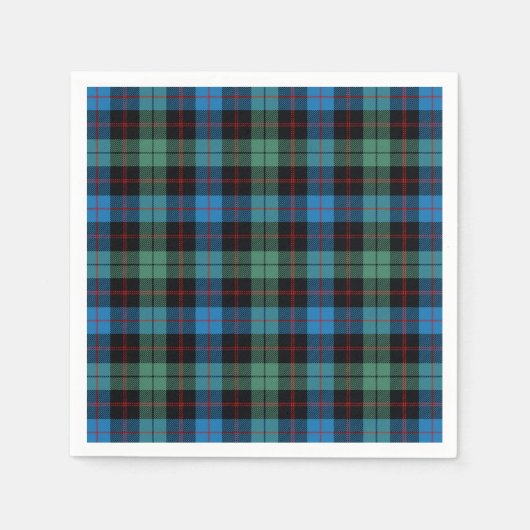 Clan Guthrie Tartan Servet (Voorkant)