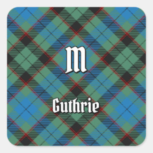Clan Guthrie Tartan Vierkante Sticker