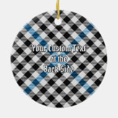 Clan Haig Check Tartan Keramisch Ornament (Achterkant)