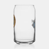 Clan Haig Crest over Check Tartan (Gauche)