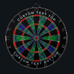 Clan Hamilton Chasse Cible de flechettes Tartan<br><div class="desc">Le tartan de chasse traditionnel Clan Hamilton aux couleurs modernes. Motif sans couture. Deux zones de texte personnalisées sur l'anneau extérieur.</div>