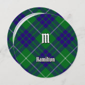 Clan Hamilton Chasse Tartan Invitation (Devant / Derrière)