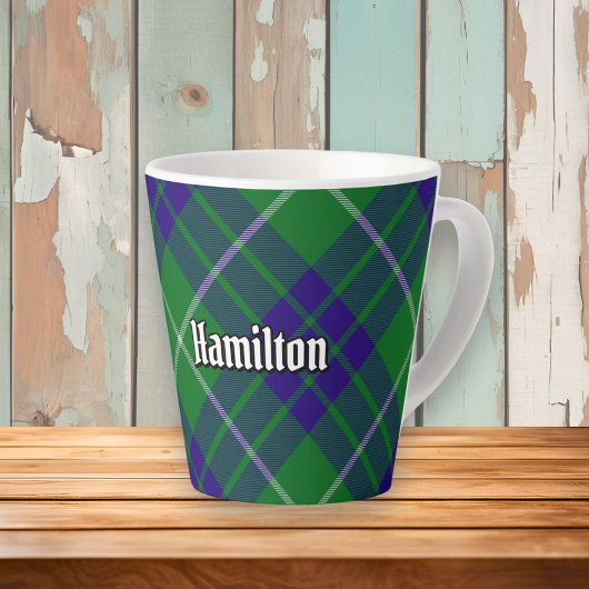 Clan Hamilton Chasse Tartan Latte Mug