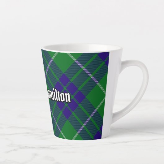 Clan Hamilton Chasse Tartan Latte Mug (Droite)