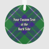 Clan Hamilton Chasse Tartan Ornament (dos)