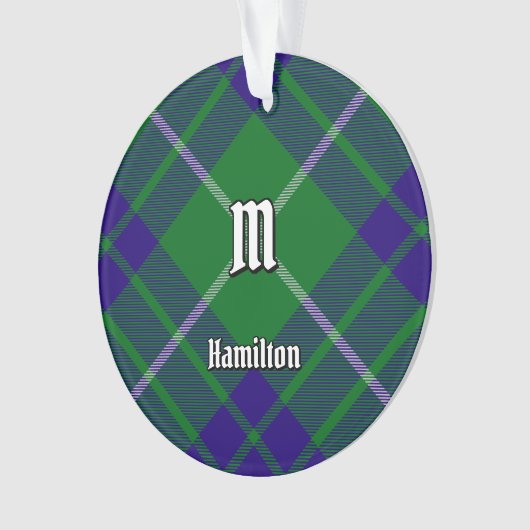 Clan Hamilton Chasse Tartan Ornament (devant)