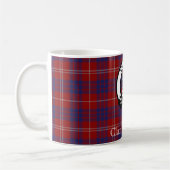 Clan Hamilton Crest en Tartan Coffee Mok (Links)
