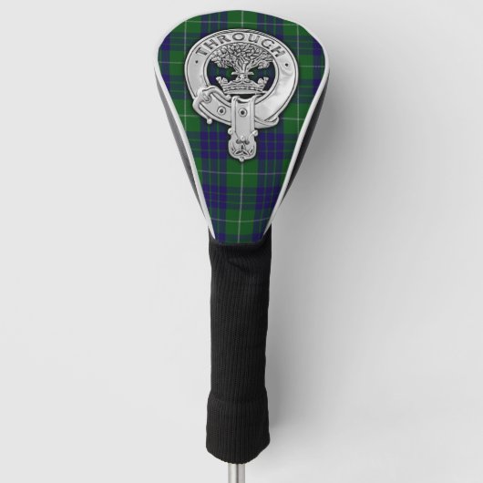 Clan Hamilton Crest & Hunting Tartan Golfheadcover (Voorkant)