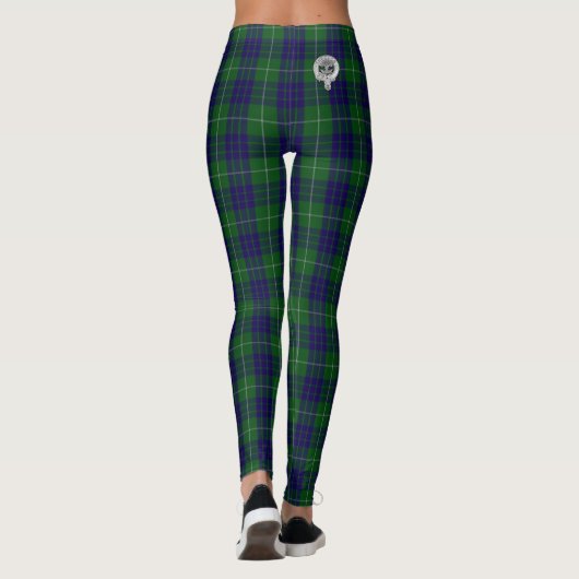 Clan Hamilton Crest & Hunting Tartan Leggings (Achterkant)