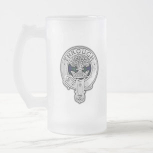 Clan Hamilton Crest & Jacht-Tartan Matglas Bierpul