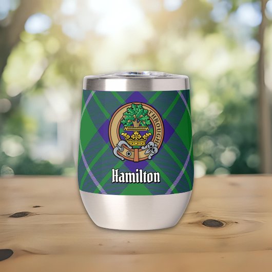 Clan Hamilton Crest sur la chasse Tartan