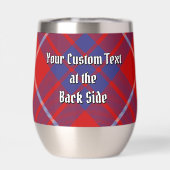 Clan Hamilton Crest sur Red Tartan (Arrière)