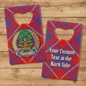 Clan Hamilton Crest sur Red Tartan