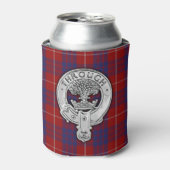 Clan Hamilton Crest & Tartan Blikjeskoeler (Blikje Voorkant)