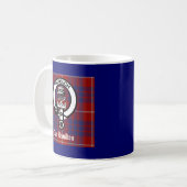 Clan Hamilton Crest & Tartan Koffiemok (Voorkant links)