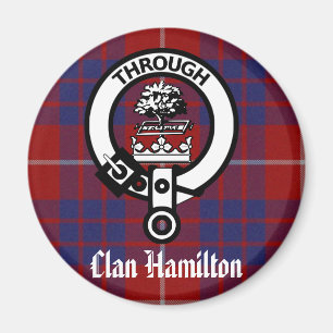 Clan Hamilton Crest & Tartan Magneet