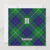 Clan Hamilton Hunting Tartan Kaart (Voorkant)