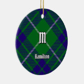 Clan Hamilton Hunting Tartan Keramisch Ornament (Rechts)