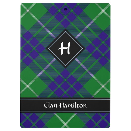 Clan Hamilton Hunting Tartan Klembord (Achterkant)