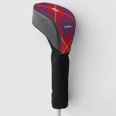 Clan Hamilton Red Golf Head Hoesje Golfheadcover (Schuin)