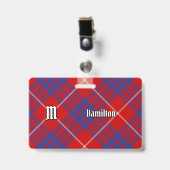 Clan Hamilton Red Tartan Badge (Face avec clip)