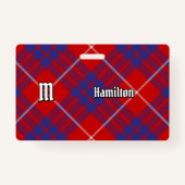 Clan Hamilton Red Tartan Badge (Voorkant)