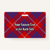 Clan Hamilton Red Tartan Badge (Achterkant)