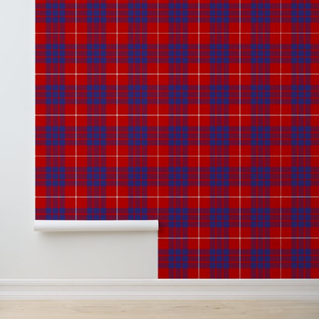 Clan Hamilton Red Tartan Behang (Applicatie)