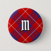 Clan Hamilton Red Tartan Button (Voorkant)
