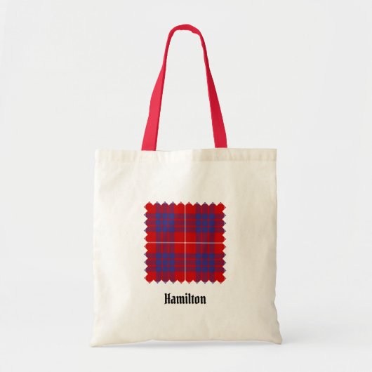 Clan Hamilton Red Tartan Canvas tas