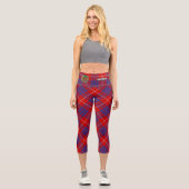 Clan Hamilton Red Tartan Capri Leggings (Recto)