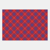 Clan Hamilton Red Tartan Envelopper les feuilles d (Devant 3)