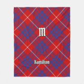 Clan Hamilton Red Tartan Fleece Blanket (Voorkant)