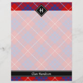 Clan Hamilton Red Tartan Flyer (Achterkant)