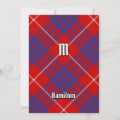 Clan Hamilton Red Tartan Kaart (Voorkant)