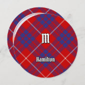 Clan Hamilton Red Tartan Kaart (Voorkant / Achterkant)