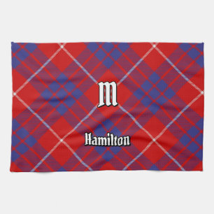 Clan Hamilton Red Tartan Kitchen Towel Theedoek
