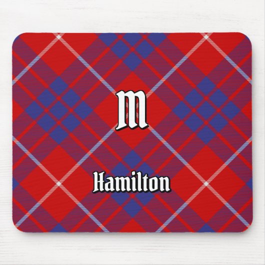 Clan Hamilton Red Tartan Muismat (Voorkant)