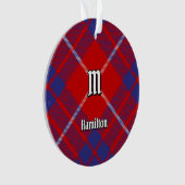 Clan Hamilton Red Tartan Ornament (voorkant)