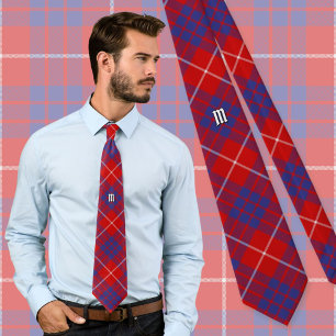 Clan Hamilton Red Tartan Stropdas