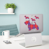 Clan Hamilton Scottie Sticker (Laptop op bureau)