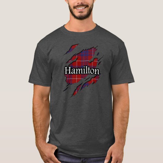 Clan Hamilton Tartan Spirit Shirt (Voorkant)