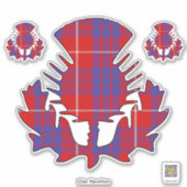 Clan Hamilton Thistle Sticker (Voorkant)