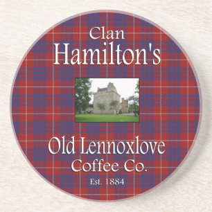 Clan Hamilton's Old Lennoxlove Coffee Co. Onderzet Zandsteen Onderzetter