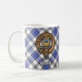 Clan Hannay Crest over Tartan Koffiemok (Links)