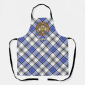 Clan Hannay Crest over Tartan Schort (Voorkant)
