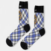 Clan Hannay Crest over Tartan Sokken (Links)